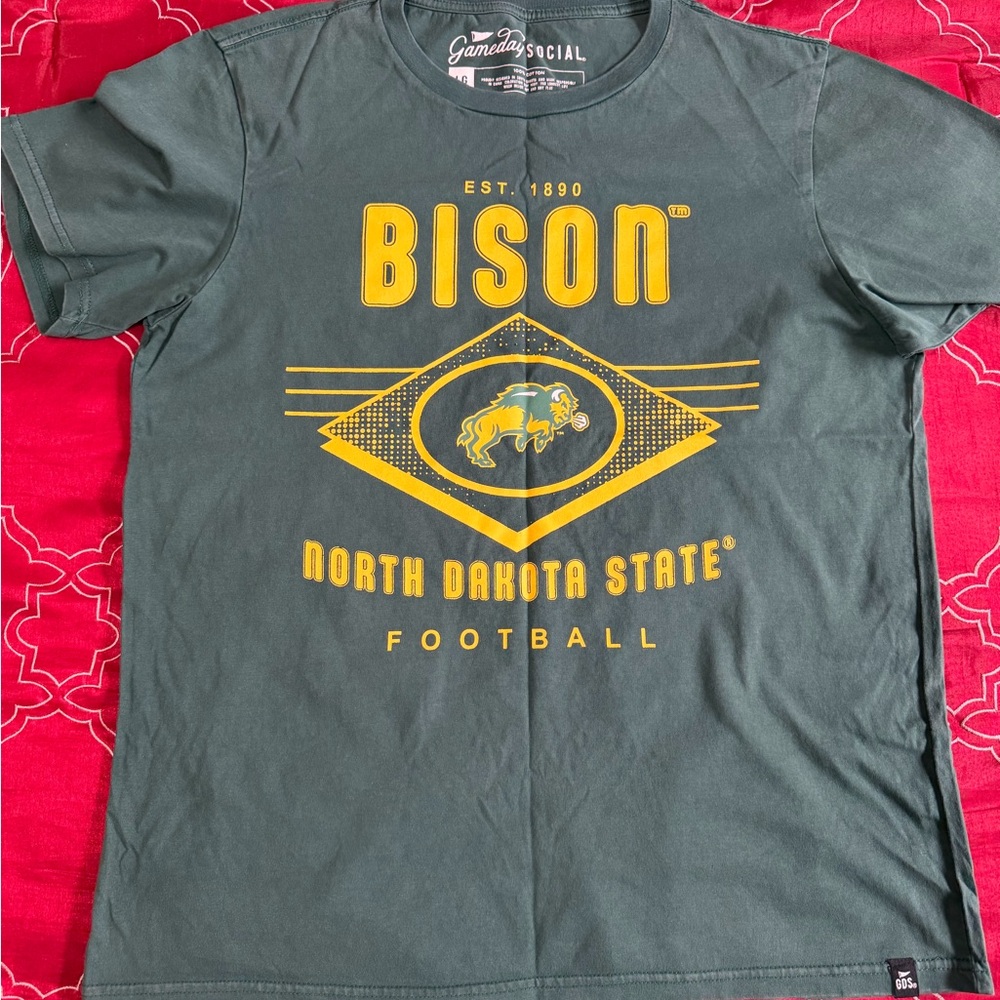 Bison Graphic Tee in Green by GameDay Social